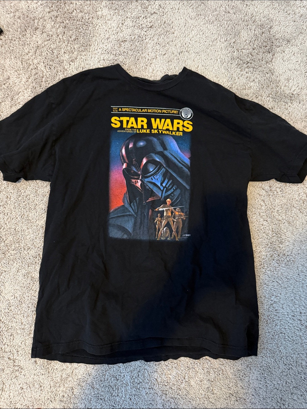 Out of Print Black Star Wars 'Luke Skywalker' Graphic Tee book cover
